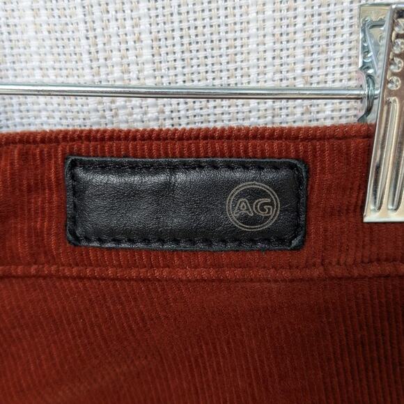 Ag Adriano Goldschmied Rhett Corduroy High Waist Straight Cropped Jeans, size 25 - Picture 5 of 7